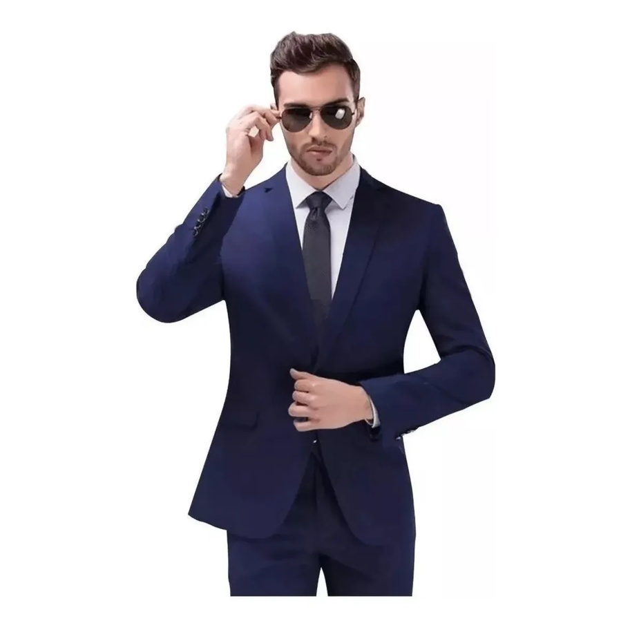 Terno Slim Masculino Executivo de Luxo ( Calça + Blazer )