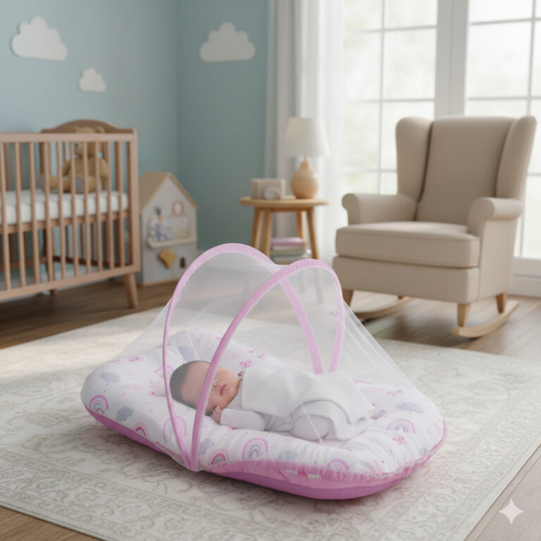 Berço Portátil Ninho redutor Com Mosquiteiro Pre
