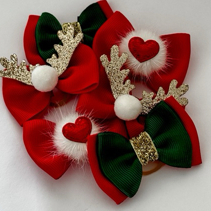 Laço de Natal e Ano Novo| Laços para Pets| Kit e