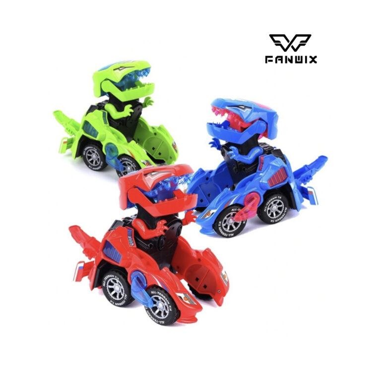 Carro Dinossauro De Vira Robô Bate E Volta Com So