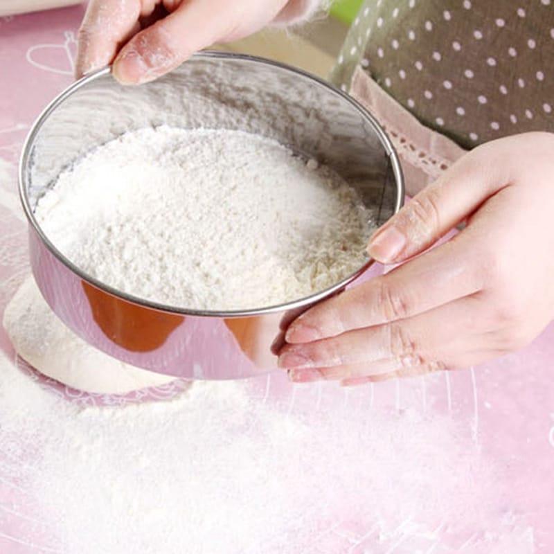Peneira Farinha De Aço Inoxidavel Ultilizado em Confeitaria e Cozinha