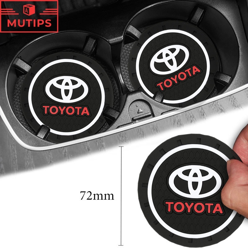 Bases Para Copos De Silicone Carros Toyota Protetor De Borracha Antiderrapante De PVC À Prova Dágua