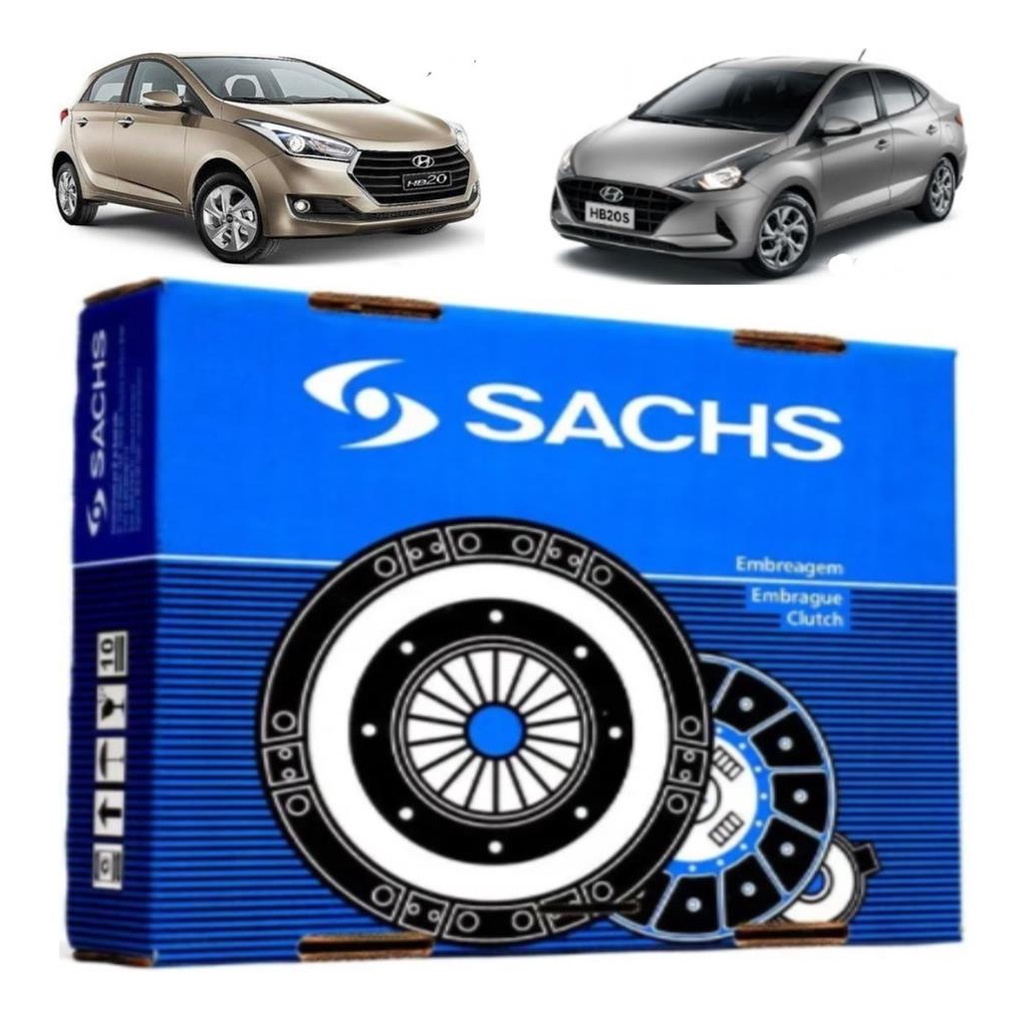 Kit Embreagem Hb20 1.0 2012 2013 2014 2015 2016 2017 2018 2019 2020 Original Sachs