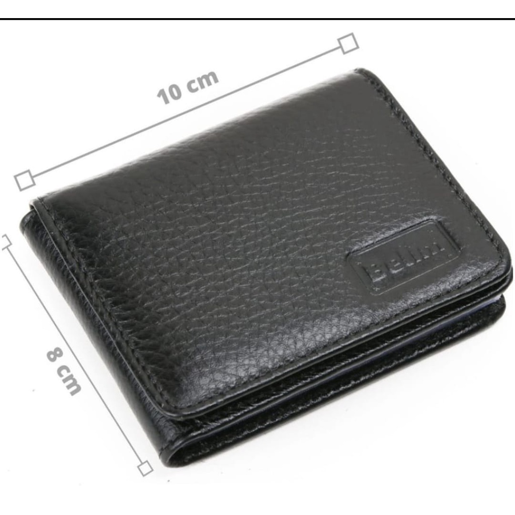 Carteira Masculina Couro Slim Pequena Executiva de Bolso
