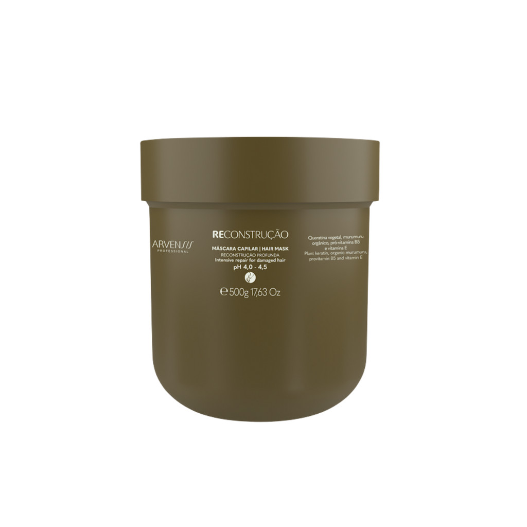 Máscara Reconstrução Cabelos danificados – 500g – Arvensis