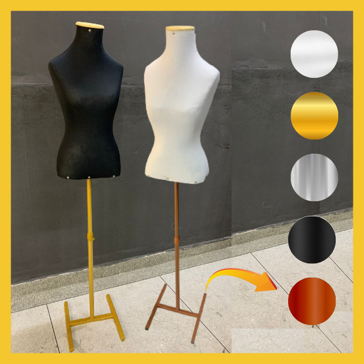 Manequim Feminina Busto Com Pedestal/ Mosa Loja  E