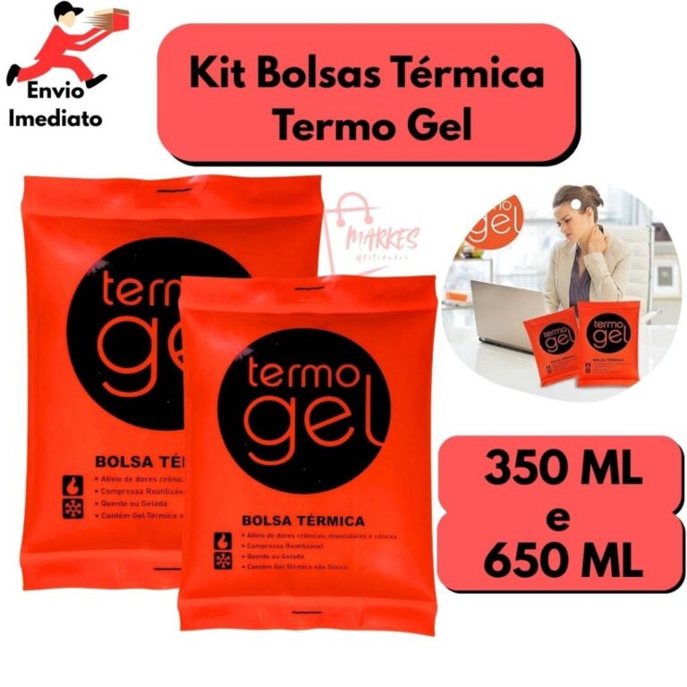 Kit Bolsas Térmica Termo Gel 350 ML E 650 ML Para