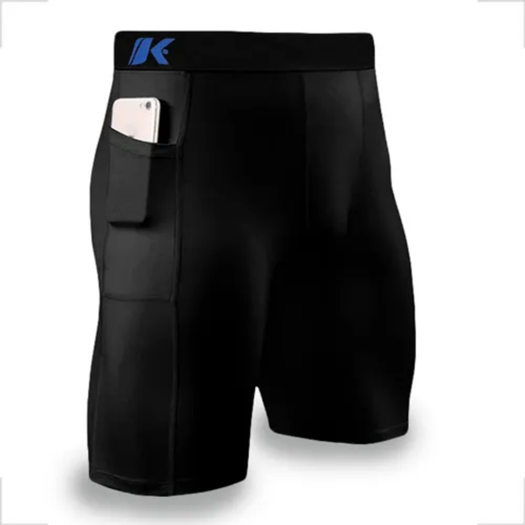 Bermuda Térmica com Bolso Anti Assadura Corrida Treino Academia Keeper