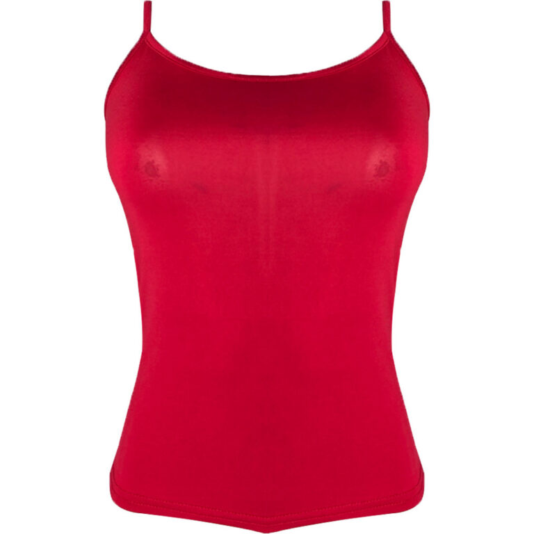 BLUSA ALCINHA LISA SEM COSTURA 120017 VERMELHO