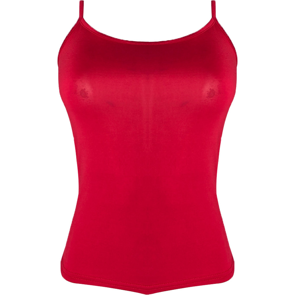 BLUSA ALCINHA LISA SEM COSTURA 120017 VERMELHO