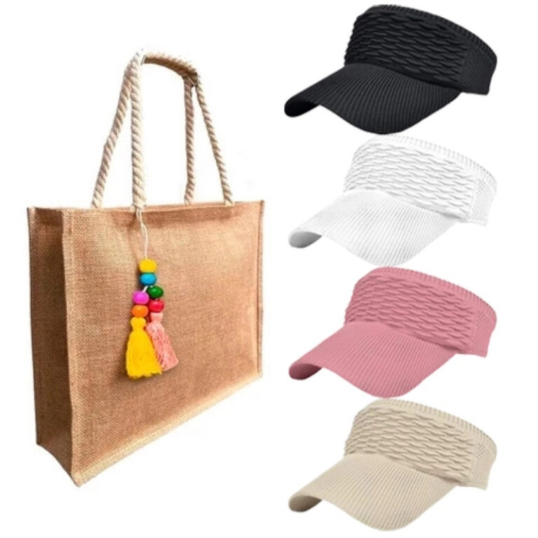 Kit Bolsa Palha Feminina de grande capacidade e re