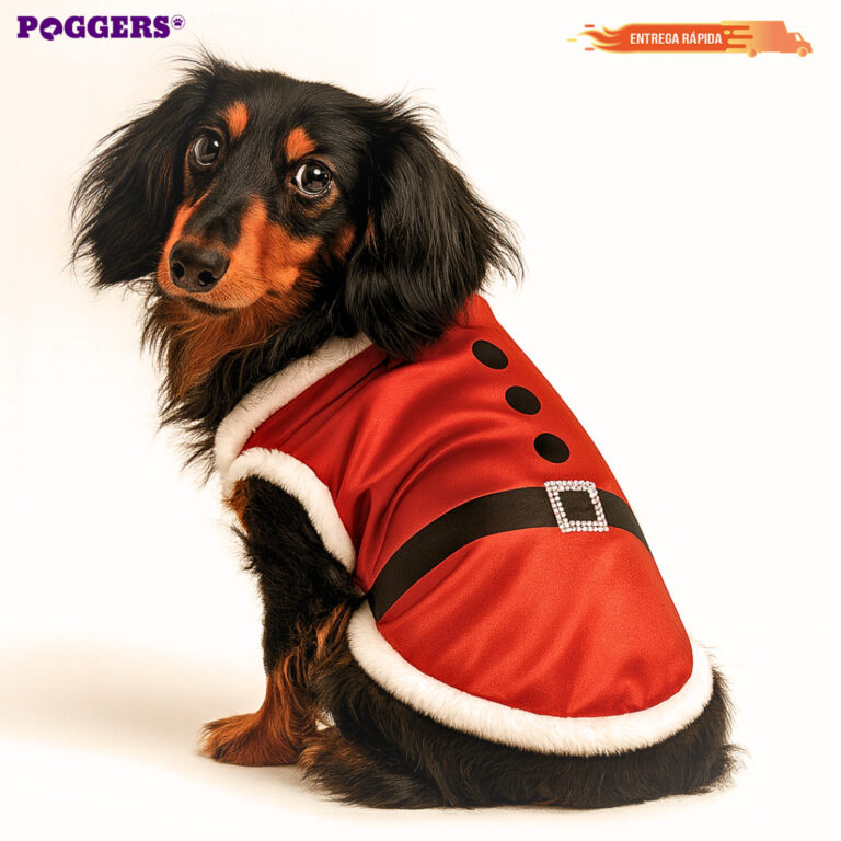 Roupa para Cachorro Gato Natalina Fantasia Natal D