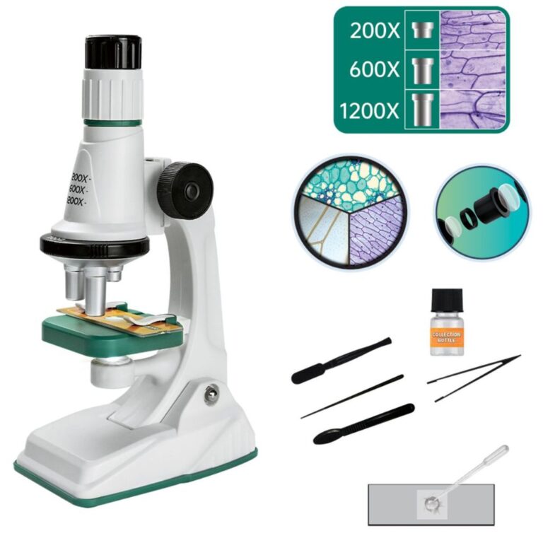 Brinquedo Microscópio Infantil 3 Lentes de Amplia