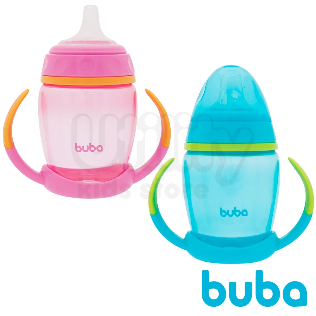 Copo De Treinamento Com Alça Removível Buba Infantil Copo Bebê Rosa copinho buba