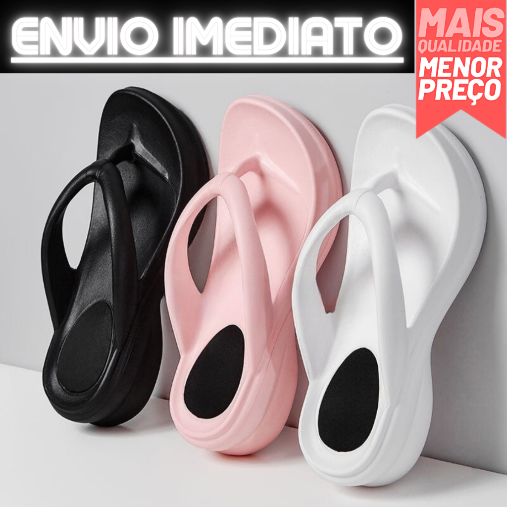 Chinelo Feminino Tamanco Idoso Ortopédico Macio Esporão Leve e Confotável Várias Cores