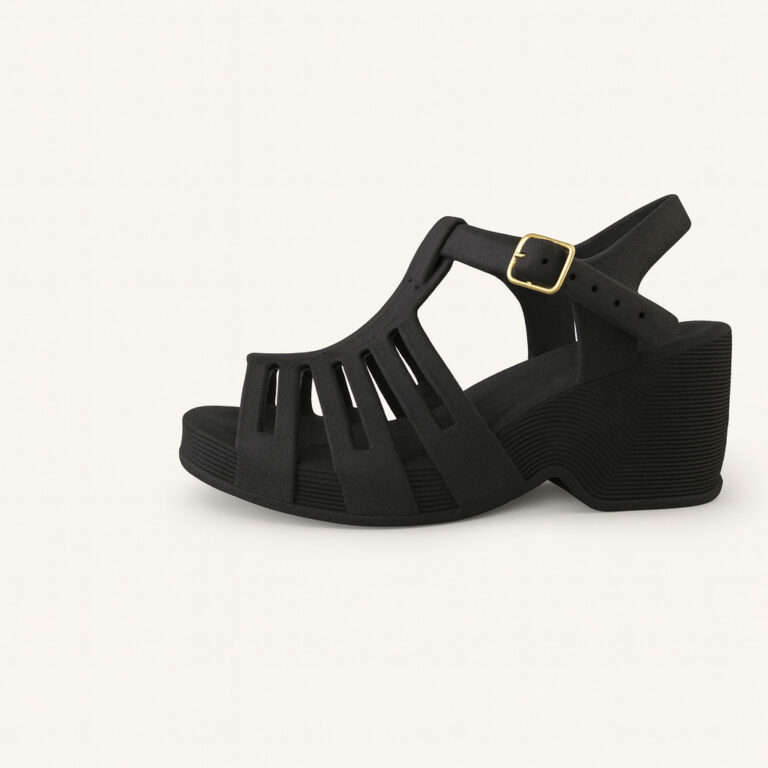 Sandália com Salto Confortável para Uso Diário