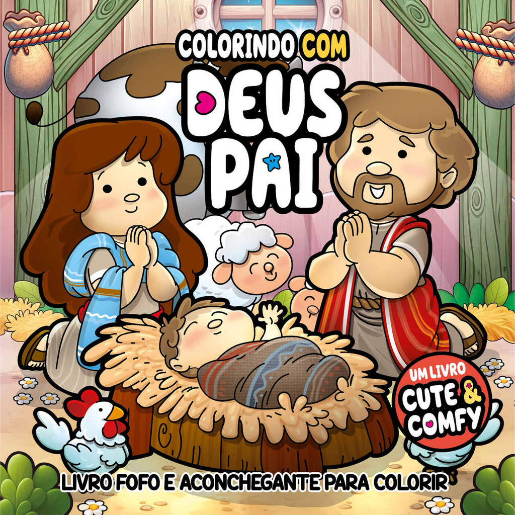 Colorindo com Deus Pai – Um Livro Cute E Comfy – Livro de Colorir Adulto