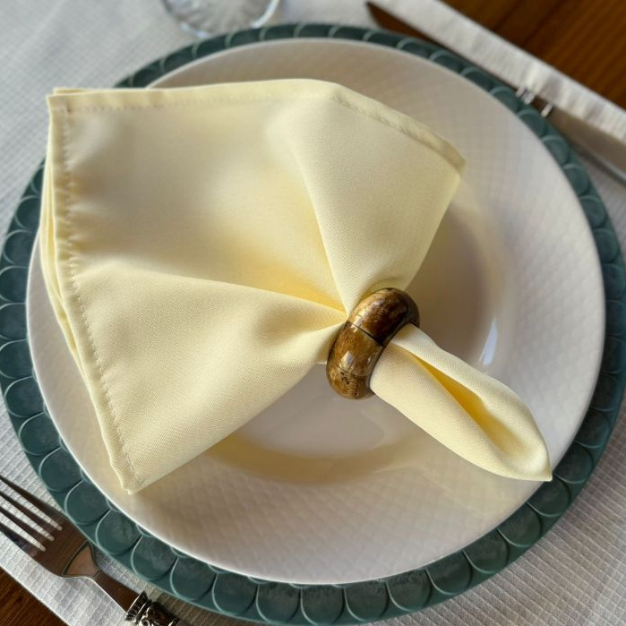 Kit 4 Guardanapos em Tecido Oxford Premium 35 x 35