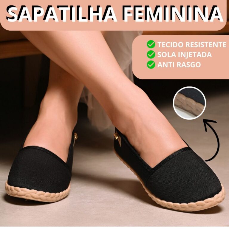 Sapatilha Casual Feminina Macia Leve e Confortáve