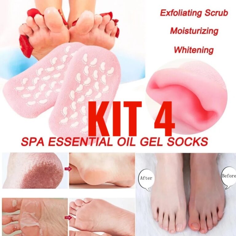 Meia de Hidratação Silicone Esfoliante Gel Spa D