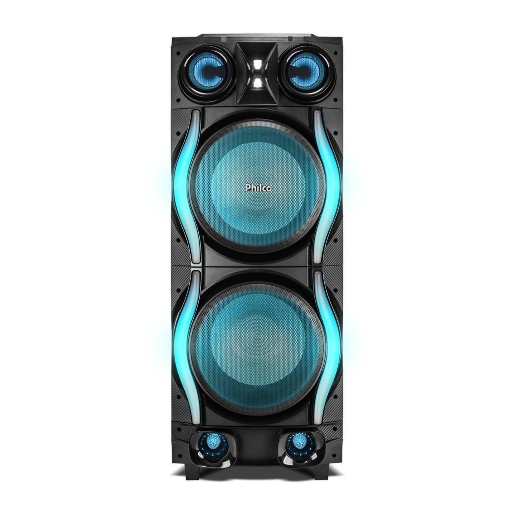 Caixa de Som Philco Extreme 2700W Woofer Duplo 12 PCXE27000