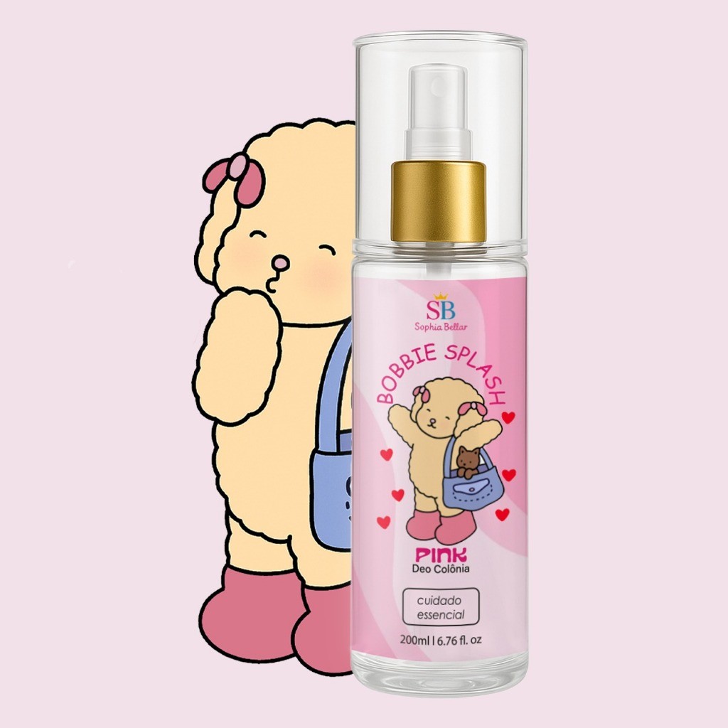 Body Splash Infantil Pink Sophia Bellar 200ml  Fragrância suave e segura