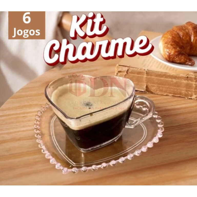 Cantinho do Café Kit 6 Xícara 100ml+6 Pires cora