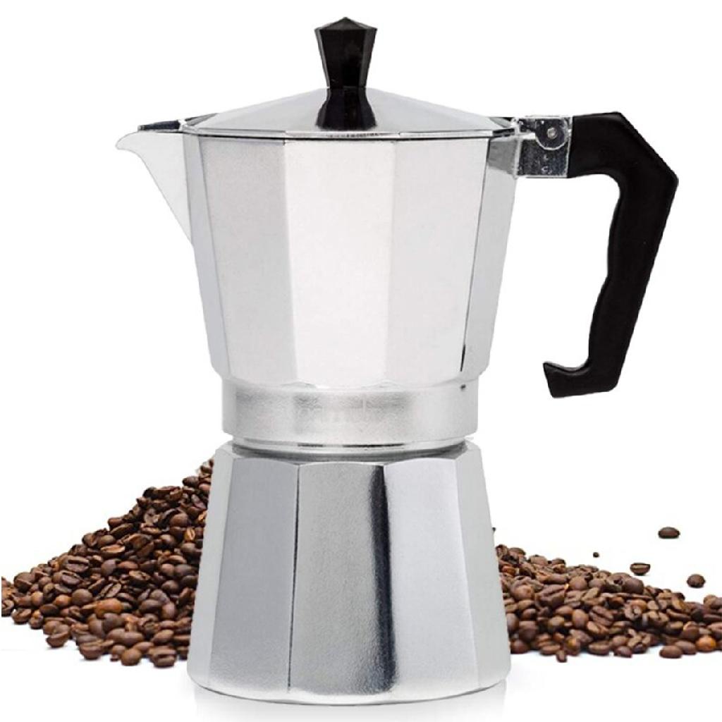 Cafeteira Italiana Moka de Alumínio  3 e 6 Xícaras