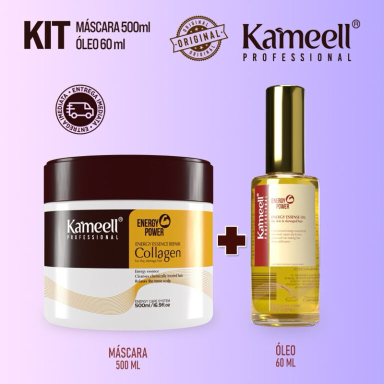 Kit Kameell Máscara 500g + Óleo 50ml | Hidrataç