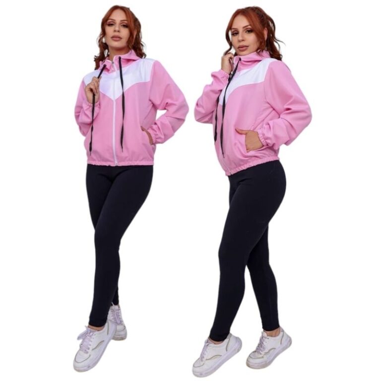 Corta Vento Femenina com Bolso Lateral