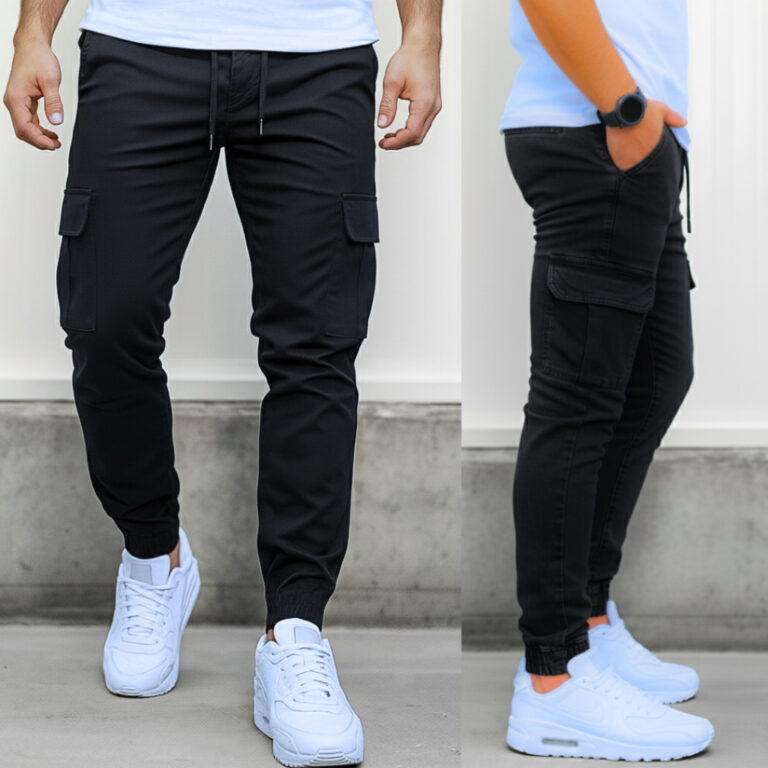 Calças cargo Masculinas jogger Masculino Com punh