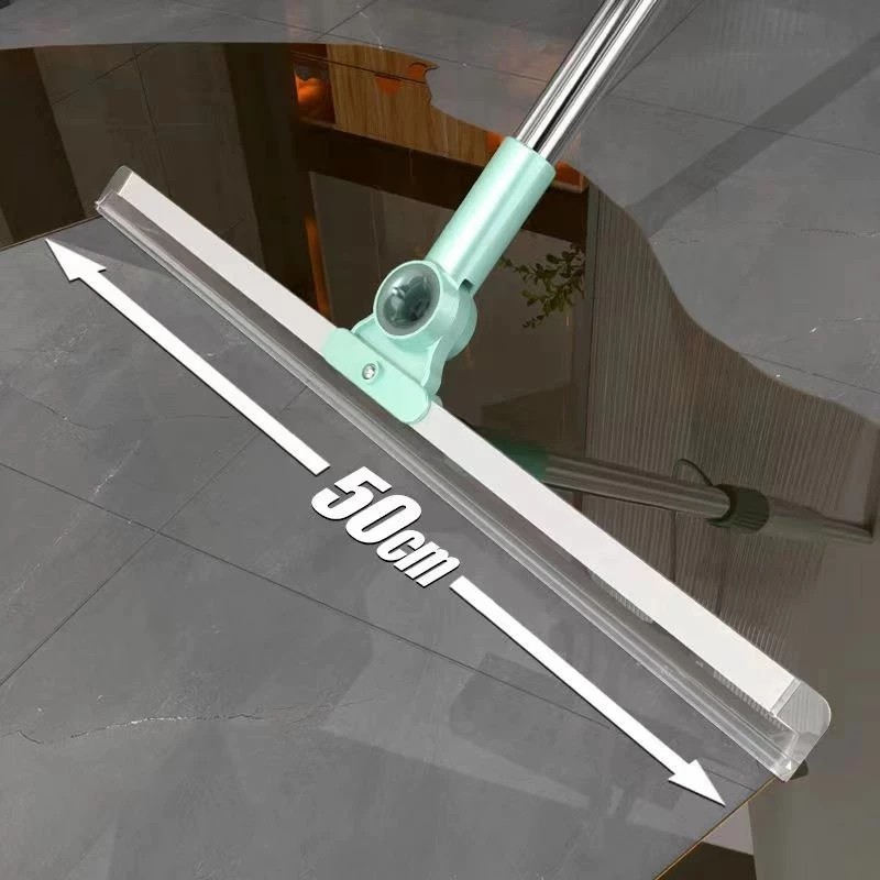 Rodo Vassoura De Silicone Multiuso Raspador Para Limpeza De Pisos e Vidros Com Cabo Extensor