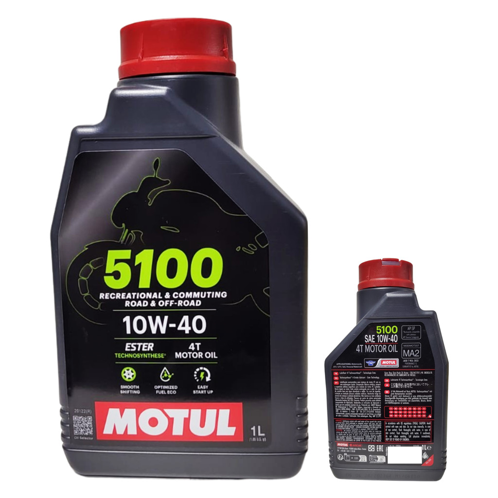 Óleo Semi-Sintetico MOTUL 10W40 5100+ 1L