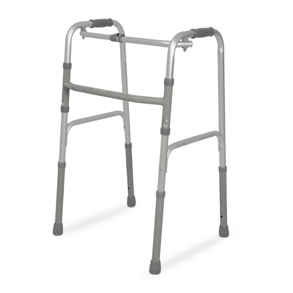 Andador Ortopédico Dobrável Articulado Alumínio Para Idoso Dellamed D10 Fixo Móvel para Adulto