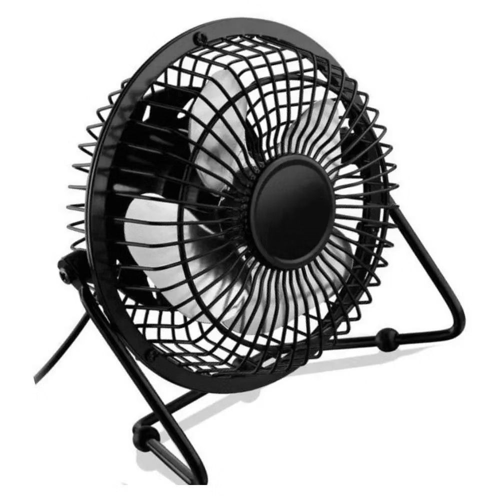Mini Ventilador De Mesa USB Preminum Metal Portátil 15CM Compacto 4 Pás  Marca YEPP ENVIO IMEDIATO