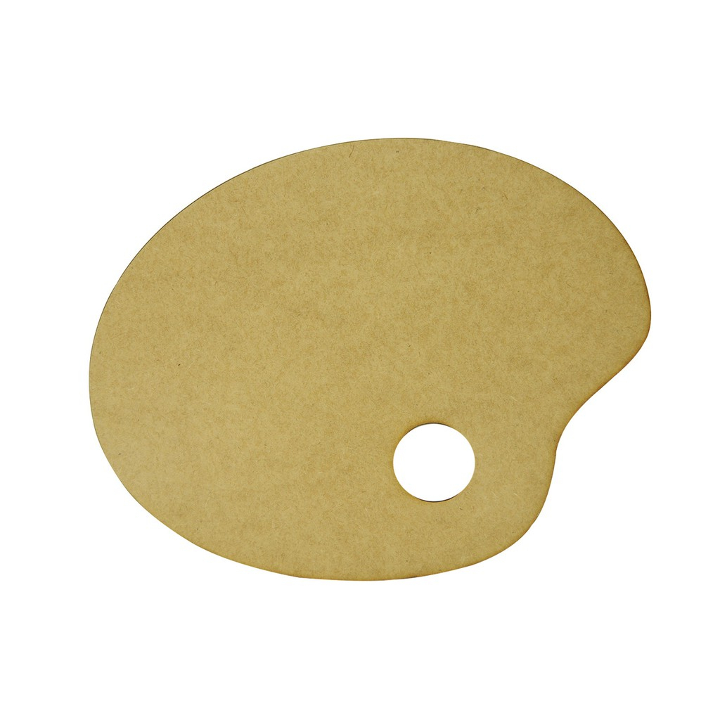 Paleta de Pintura de MDF CRU ( G – 30x25cm ) – Lembrancinha Ideal para Aniversário, Escolas e Creche