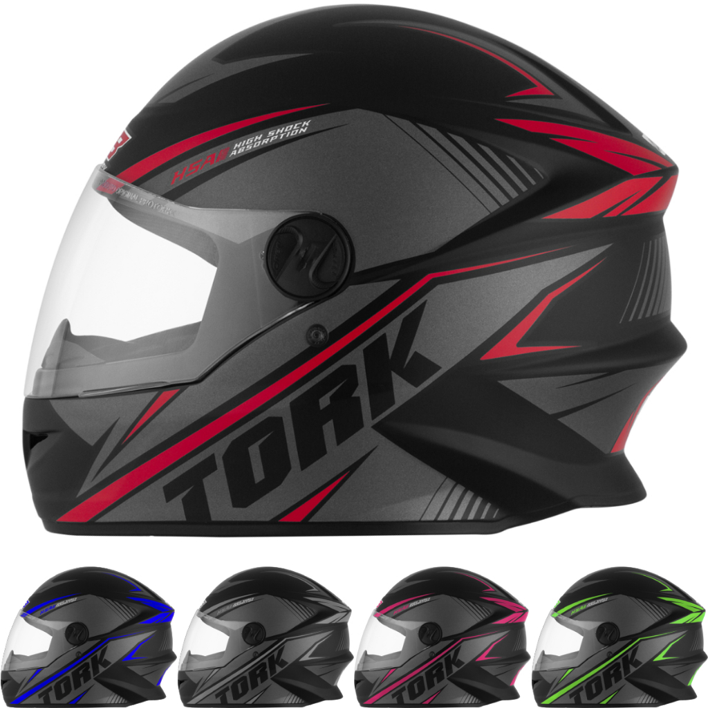 Capacete Fechado Pro Tork R8 Masculino Feminino Motoboy Motociclista Viseira Cristal Transparente