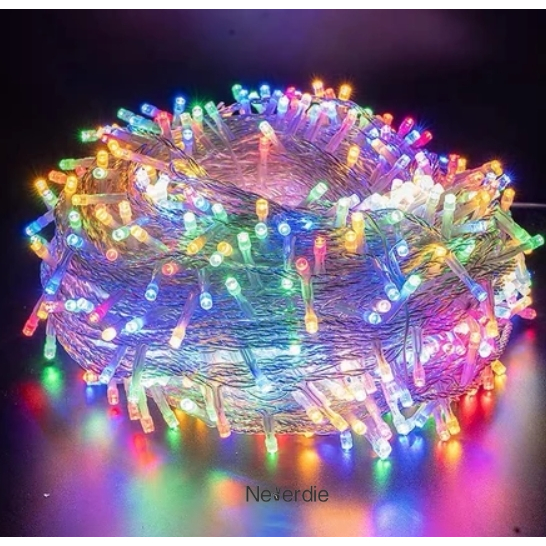 Cordão de Luz Natal Pisca Pisca 100 Led 9m 8 Fun�