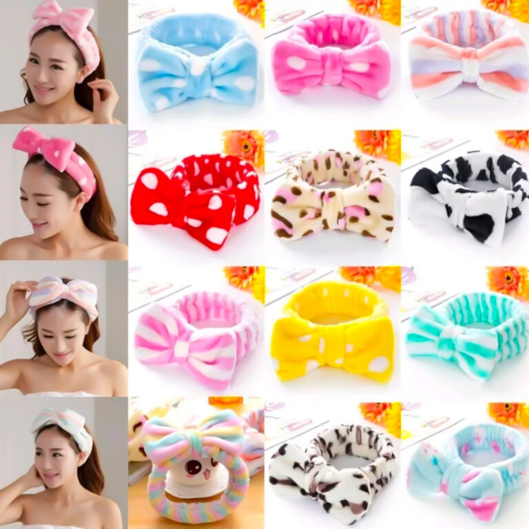Faixa de cabelo para maquiagem e limpeza facial so