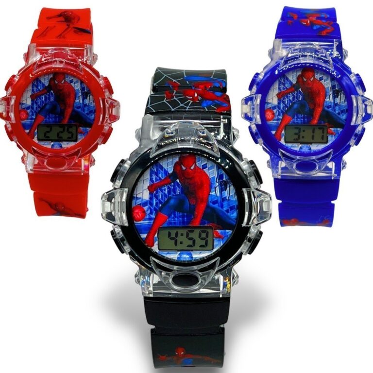 Relógio Infantil Marvel Homem Aranha Capitão Ame