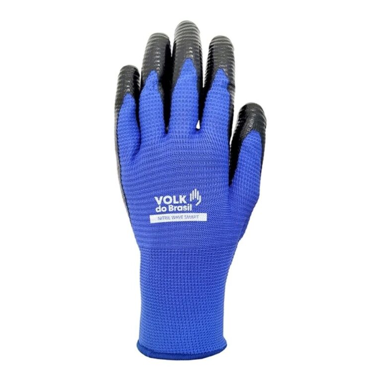 Luva de Segurança Nitril Wave Smart Volk Com Banh