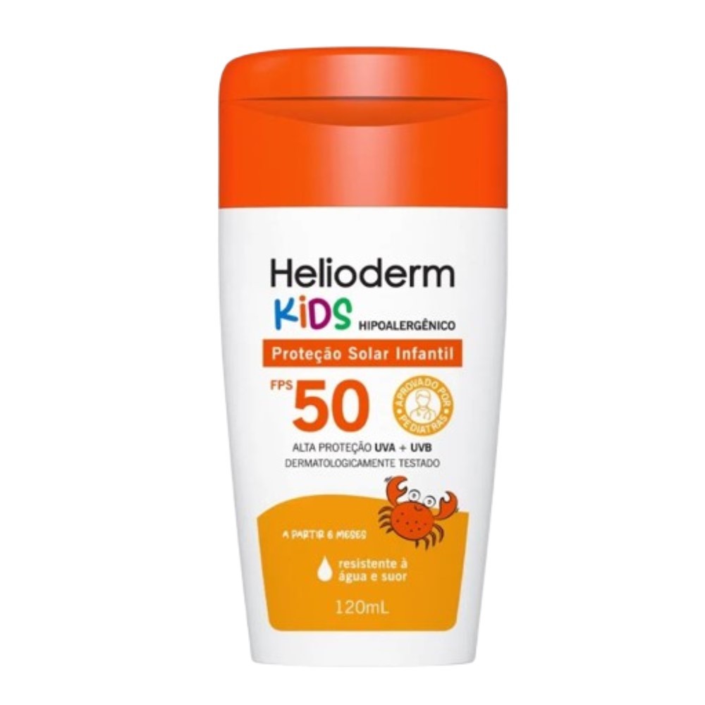 Protetor Solar Helioderm Kids FPS 50 120ml KLEY HERTZ