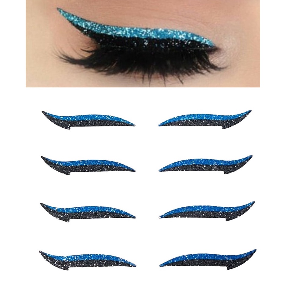Kit com 4 pares Delineador Adesivo Bonita – Reutilizável com cola de cílios