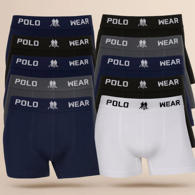 Kit 5 ou 10 Cuecas Boxer Masculinas Polo Wear Micr