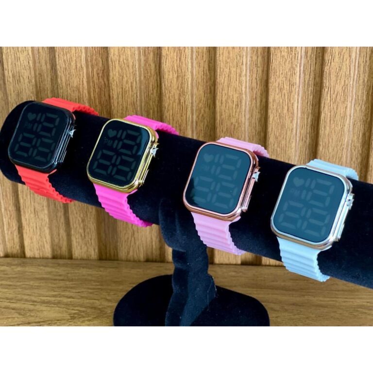 Relógio Led Digital Unissex Pulseira de Silicone 