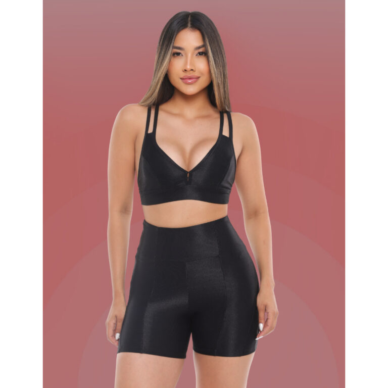 Bermuda curta e Top Para Treino Academia Zero Tran