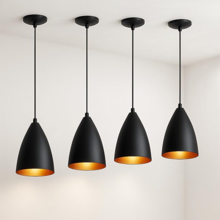 Kit 4 Luminarias Lustre Pendentes Sala Quarto Jant