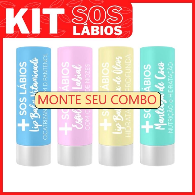 Kit com 4 Lip Balm – Mix Óleos – Mant