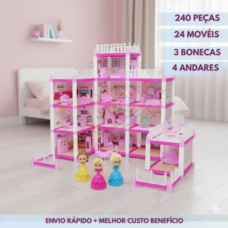 Casinha de Boneca Castelo da Princesa DE ATÉ 240 