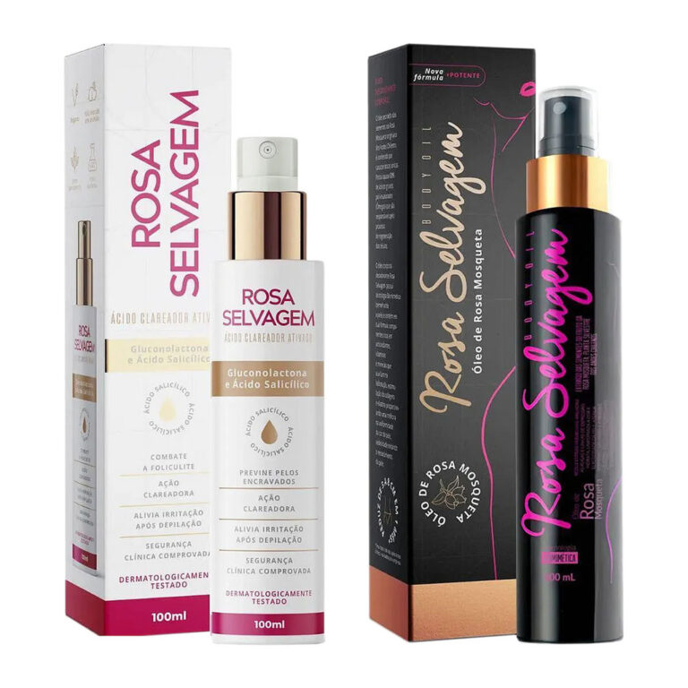 Kit 2 Rosa Selvagem Ácido Clareador Ativado + Ól